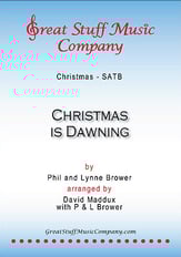 Christmas is Dawning SATB choral sheet music cover